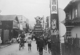 昭和40年10月15日原之前だんじり（新町通り）