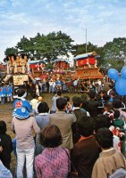 絵葉書より：石岡神社宮入り